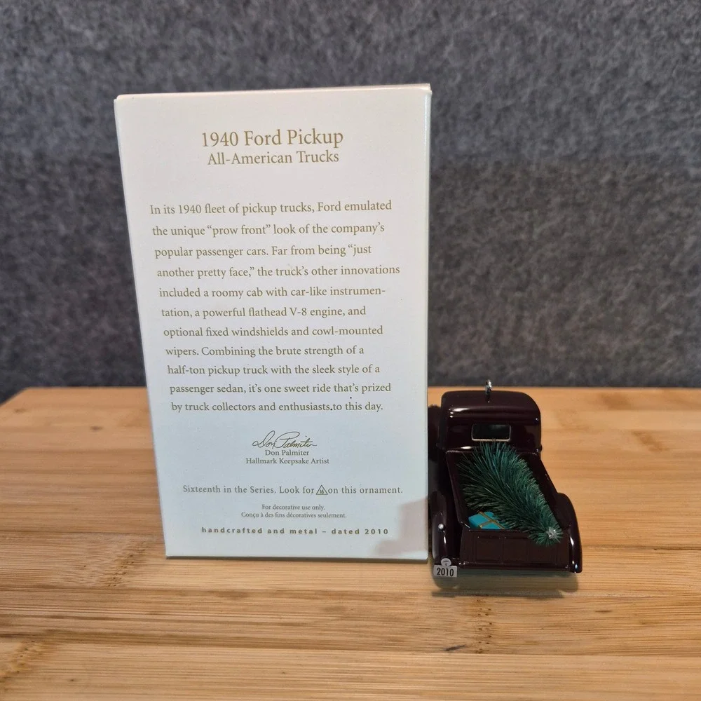 1940 Ford Hallmark Keepsake 2010 All-American Trucks Ornament